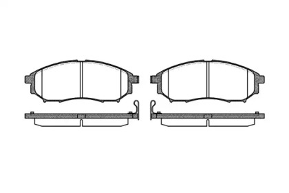 REMSA гальм. колод. передн Infiniti FX35, Renault Koleos,Nissan Murano ,Qashqai 4x4