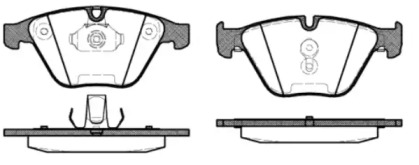 REMSA BMW гальмівні колодки перед. 3-serie (E90/91), 5-serie (E61)