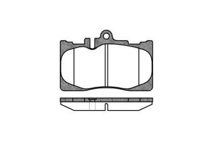 REMSA TOYOTA гальмівні колодки передн.Lexus LS (FE) 430 00-