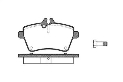 REMSA гальмівні колодки передн. MERCEDES W169 A-KLASA 04- A170-A2