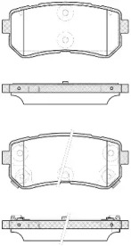REMSA HYUNDAI Тормозные колодки задн. i30 07-,Kia Ceed,Carens 02-