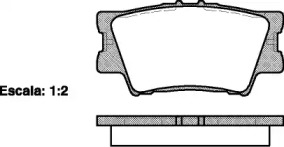 Колодка гальм. диск. TOYOTA CAMRY, RAV 4 задн. (вир-во REMSA)