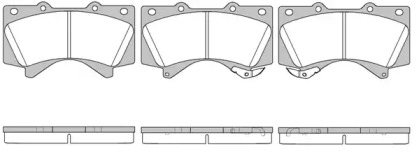 REMSA TOYOTA гальмівні колодки передн.Land Cruiser 4.7/4.5d 08-