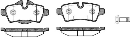 Колодка гальм. диск. MINI MINI COOPER 06-, CLUBMAN 07- задн. (вир-во REMSA)