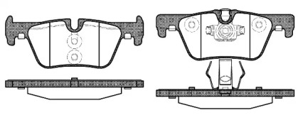 REMSA BMW гальмів.колодки задн. F30/F31/F34/F35/F80/X3(F25)