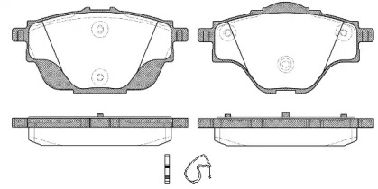 Колодка гальм. диск. CITROEN C4 (09/13-); PEUGE 308 II (09/13-) задн. (вир-во REMSA)