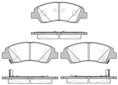 REMSA HYUNDAI гальмів.колодки передн.i10 08-