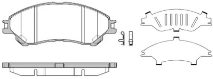REMSA SUZUKI колодки гальм. передні SX4 S-Cross, Vitara, 1,4-1,6 13-