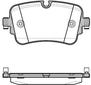 REMSA AUDI Колодки торм. задние Q7 15-