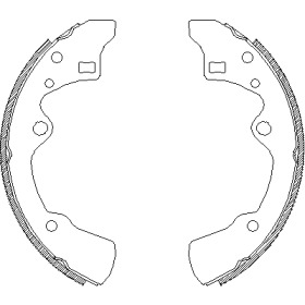 REMSA Колодки гальмівні барабанні MAZDA 323/626 -91