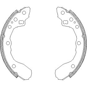 REMSA MAZDA Колодки гальмівні барабанні 626 1.6 83-12 /87 200X26