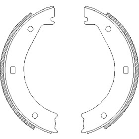 REMSA Щеки ручного тормоза BMW E36, E28/34, E32/38