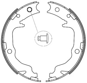 REMSA JEEP Тормозные колодки барабанные Chrysler Sebring,Dodge Avenger,Mitsubishi