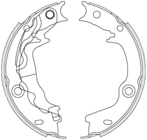 REMSA HYUNDAI Тормозные щеки Accent -10, KIA Rio 05-