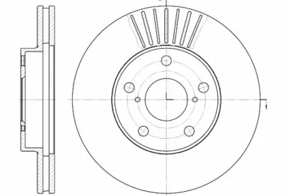 REMSA TOYOTA гальмівний диск передн.Rav 4 00- (275*25)