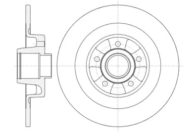 REMSA RENAULT гальмівний диск задній. ESPACE IV 02-