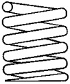 Пружина передняя, 2.0-3.0D 85-95