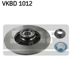 SKF CITROEN диск гальмівний задн (c підш, з кільцем ABS) C3,C4 Peugeot 207,307 (249*9)