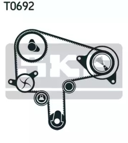 VKMA 94620 SKF Комплект ГРМ (ремінь + ролик)