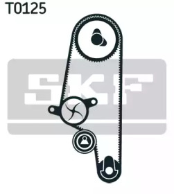 SKF К-кт ГРМ (помпа+ремінь+ ролик натягу) VW SEAT SKODA