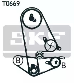 Ремкомплект ГРМ + помпа HONDA Accord/Shuttle \1,8-2,2 \90-01