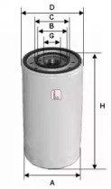 S 3475 R SOFIMA Фільтр оливи