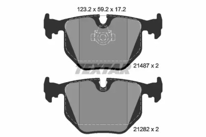 2148701 TEXTAR Гальмівні колодки до дисків