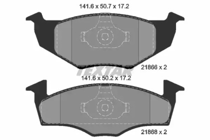 Гальмівні колодки SEAT/SKODA/VW Arosa/Fabia/Fox/Lupo/Polo \F \92>>