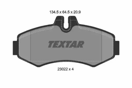 2302201 TEXTAR Гальмівні колодки до дисків