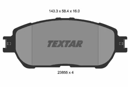 2385501 TEXTAR Гальмівні колодки до дисків