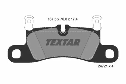 2472102 TEXTAR Гальмівні колодки до дисків