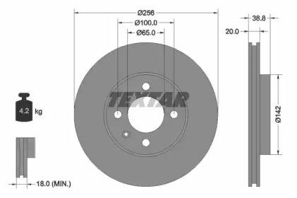 a_Диск гальмівний SEAT/VW Cordoba/Ibiza/Caddy/Polo \F D=256mm \83>>