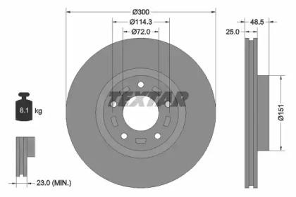 a_Диск гальмівний MAZDA 3/5/Premacy \F D=300mm \03>>