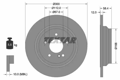 Диск гальмівний MERCEDES S(W221) \R D=300mm \04-13