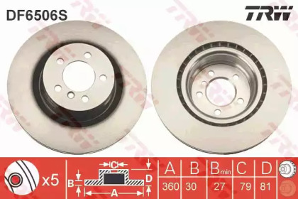 Диск гальмівний LAND ROVER Range Rover \F D=360mm \05-12