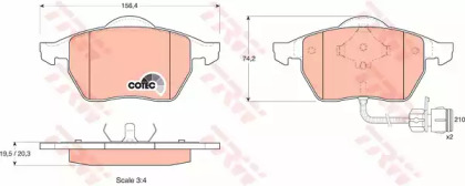 GDB1049 TRW - Гальмівні колодки до дисків