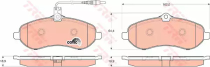 GDB1719 TRW - Гальмівні колодки до дисків