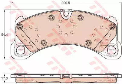 GDB2004 TRW - Гальмівні колодки до дисків