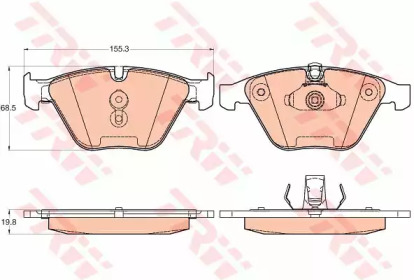 GDB2021 TRW - Гальмівні колодки до дисків