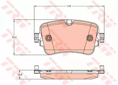 GDB2131 TRW - Гальмівні колодки до дисків