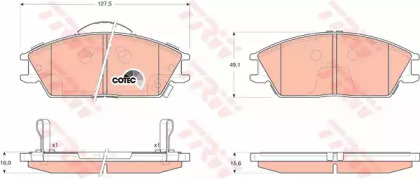 Гальмівні колодки дискові HYUNDAI Accent/Get/Getz/Verna