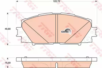 Гальмівні колодки дискові TOYOTA Yaris/Prius ''F \06>>