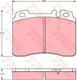 Гальмівні колодки дискові MERCEDES 190/300/320/400/500/55 AMG/600/C36 AMG/E320/E420/E430/E500/E60 A