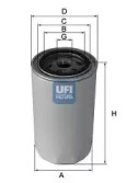 Фільтр масляний MITSUBISHI DIESEL 86-, HYUNDAI H100 2.5D 94- (вир-во UFI)