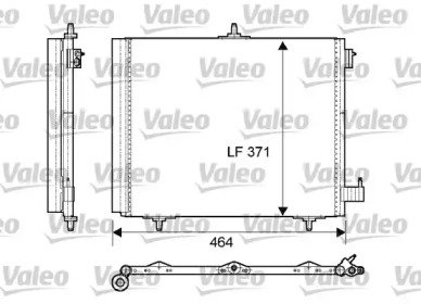 Конденсатор кондицiонера CITROEN/PEUGEOT C2/C3/DS3/1007/207/208