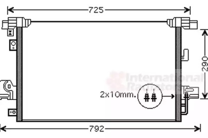 Конденсор кондиціонера P4007/OUTLANDER/C-CROSS (Van Wezel)