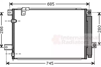 Радіатор кондиціонера TOYOTA AVENSIS/ COROLLA 20D4d/22D4d 05- (вир-во Van Wezel)