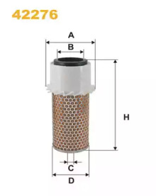 Фільтр повітряний 42276E/419/1 (вир-во WIX-FILTERS)