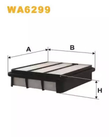 Фільтр повітряний WA6299/AP120 (вир-во WIX-FILTERS)