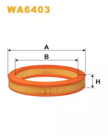 Фільтр повітряний FORD ESCORT WA6403/AR222 (вир-во WIX-FILTERS)